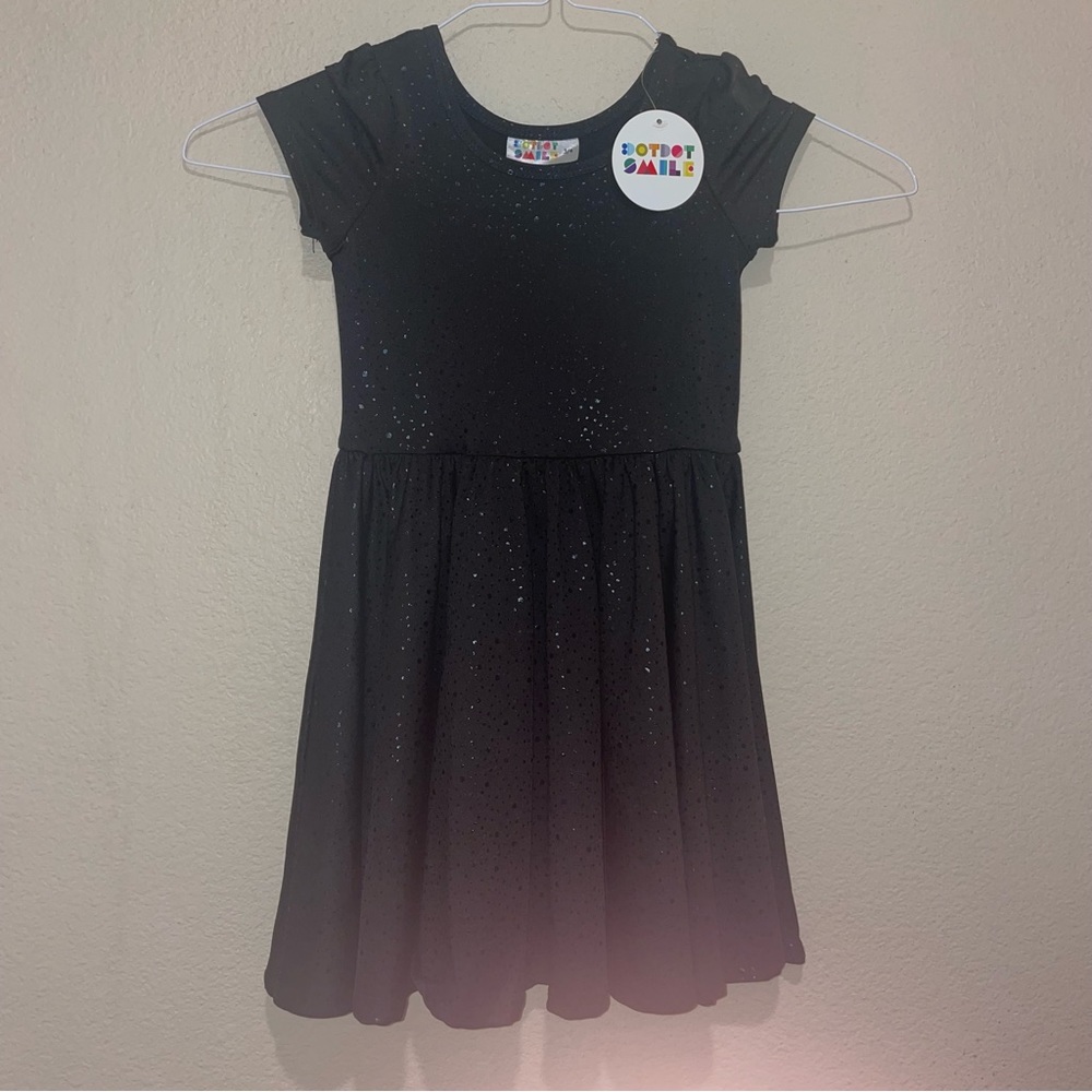 Dot Dot Smile Christmas Holiday Fancy Dress  - Black - 3/4